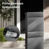 Wiltec Boîte aux lettres et colis avec porte journaux Voir les images du produit 6