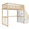 Hochbett,Kinderbett(natur)Holzbett,mit Produktbild-Vorschau 8