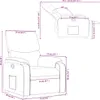 vidaXL Relaxsessel Creme Kunstleder Produktbild-Vorschau 7
