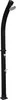 A black outdoor shower with silver fixtures against a white background. Produktbild-Vorschau