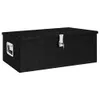 vidaXL Contenitore nero 90x47x33,5 cm alluminio Anteprima dell’immagine prodotto 6