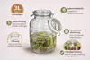 4 x 3 L Einmachglas mit Bügelverschluss – Großes Fassglas, Produktbild-Vorschau 6