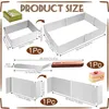 Backrahmen Rechteckig Verstellbar, 10 cm Hohe, für Kuchen, Produktbild-Vorschau 2
