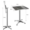 Table de jardin Table de bistrot stable en aluminium Voir les images du produit 7