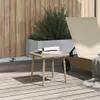Garten-Couchtisch Rechteckig Beige 40x40x37 cm Poly Rattan Produktbild-Vorschau 3