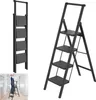 LARS360 Alu Escabeau 4 marches avec main courante Escabeau Voir les images du produit 1