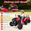 COSTWAY elektrický traktor s prívesom, 24V traktor na Náhľad obrázku produktu 6