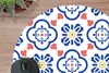MuchoWow® Mauspad Mousepad Blume - Blau - Rot - Muster Produktbild-Vorschau 2
