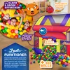 Children playing in a ball pit tent with many colorful balls. Produktbild-Vorschau