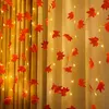 Lichterkette Herbst, Herbstdeko 100LED Ahornblätter Produktbild-Vorschau 5