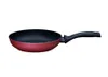A red frying pan with a black handle is shown against a white background. Produktbild-Vorschau