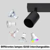 ZMH LED Plafonnier noir Spots de plafond : GU10 Spots de Voir les images du produit 5