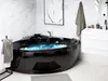 BELIANI Whirlpool-Badewanne in Schwarz 205 x 150 cm aus Produktbild-Vorschau 2