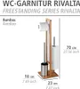 Stojak na papier toaletowy i szczotkę wc RIVALTA, 3w1, Podgląd zdjęcia produktu 13