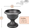 2er Set Blumentopf mit Ständer Blumensäule mit Standfuß Produktbild-Vorschau 2