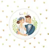 KW-Karte, Umschlag mit Ring, Hochzeit, Brautpaar – Henry Produktbild-Vorschau 2