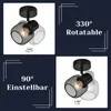 ZMH Faretto da soffitto Faretto da soffitto in metallo nero Anteprima dell’immagine prodotto 4