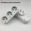 2X 3-Fach EU Steckdosenadapter,3-fach Rund Mehrfachstecker Produktbild-Vorschau 6