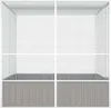 vidaXL Vogelkäfig Grau 213,5x217,5x211,5 cm Verzinkter Produktbild-Vorschau 3