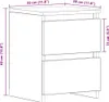 vidaXL Stolik nocny o wyglądzie czarnego dębu 30 x 30 x 40 Podgląd zdjęcia produktu 8