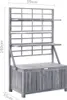 vidaXL Aufbewahrungstruhe mit Rankgitter 99x55x160cm Produktbild-Vorschau 11