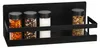 WENKO Magnetisches Gewürzregal Ima Schwarz 30 x 12 x 11 cm Produktbild-Vorschau 1