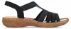Rieker dámske topánky Sandalette Black Leisure, Veľkosť Náhľad obrázku produktu 7