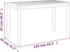 vidaXL Zahradní stůl 110x55x67 cm Masivní dřevo Akácie Náhled obrázku produktu 7