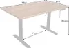 riess-ambiente Höhenverstellbarer Schreibtisch MAMMUT 140cm Produktbild-Vorschau 6