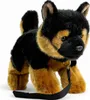 A plush toy German Shepherd puppy with a leash. Produktbild-Vorschau