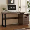 Nowoczesne minimalistyczne biurko z blatem z płyty MDF i Podgląd zdjęcia produktu 3