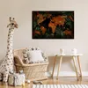 MuchoWow® Poster Weltkarte - Gold - Pflanzen 90x60 cm - Produktbild-Vorschau 7