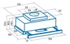 CATA TFH6630WH, 575 m³/h, Potrubí, A, B, D, 63 dB Náhled obrázku produktu 1