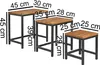 FineBuy 3er Set Design Beistelltisch Sheesham Satztisch Produktbild-Vorschau 3