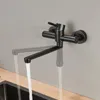 CECIPA Wasserhahn Wandmontage,360° Drehbare Edelstahl Produktbild-Vorschau 2