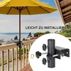 Sonnenschirmständer, Sonnenschirmhalter Balkongeländer, Produktbild-Vorschau 3