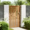 vidaXL Záhradná brána 100x200 cm Corten oceľ Bambusový Náhľad obrázku produktu 3