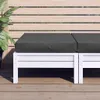 vidaXL Palettenkissen Melange Anthrazit 60x60x9,5 cm Stoff Produktbild-Vorschau 3