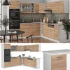 Eckküche Vicco R-Line Sonoma/Weiß 247 x 237 cm ohne Produktbild-Vorschau 4