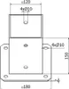 NAJDER Aufschraubhülse Pfostenträger 120 x 120 mm Produktbild-Vorschau 4