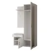 AX LIVING Garde-robe avec miroir Magnola - 100cm de large, Voir les images du produit 3