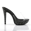 COCKTAIL-501SDT Damen Slipper von Fabulicious, Transparent Produktbild-Vorschau 7