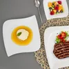 Piatto da dessert in porcellana bianca - Design moderno, Anteprima dell’immagine prodotto 5