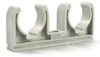 50x Doppel Rohrclip 20mm Rohrklemme Rohrhalter Clipser Produktbild-Vorschau 3