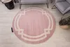 Teppich HAMPTON Lux Kreis rosa Rosa rund 140 cm Produktbild-Vorschau 5