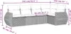 The Living Store 5-tlg. Garten-Sofagarnitur mit Kissen Produktbild-Vorschau 8