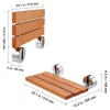 SucceBuy Klappbarer Duschsitz aus Teakholz, 50,6 x 33,3 cm Produktbild-Vorschau 7