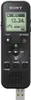 A close-up studio shot of a black Sony digital voice recorder with a USB connector. Náhľad obrázku produktu