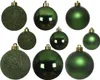 Weihnachtskugeln Kunststoff Mix 4-6cm 30er Set - Piniengrün Produktbild-Vorschau 1