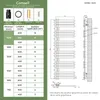 S'AFIELINA 1599x500mm designerski grzejnik łazienkowy Podgląd zdjęcia produktu 9